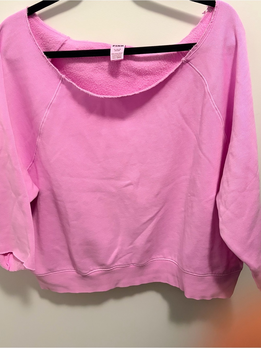 PINK Victoria's Secret Light Pink Scoop Neck Pullover